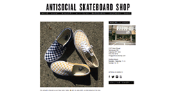 Desktop Screenshot of antisocialshop.com